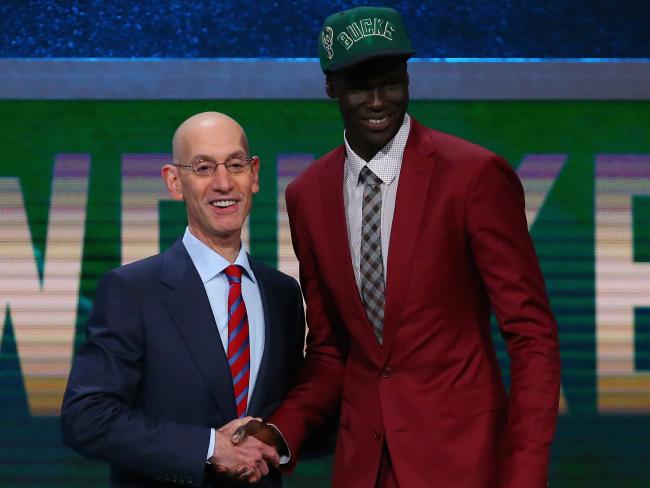 Thon Maker, who moved to Canada at age 17, goes to the Bucks 10th overall.